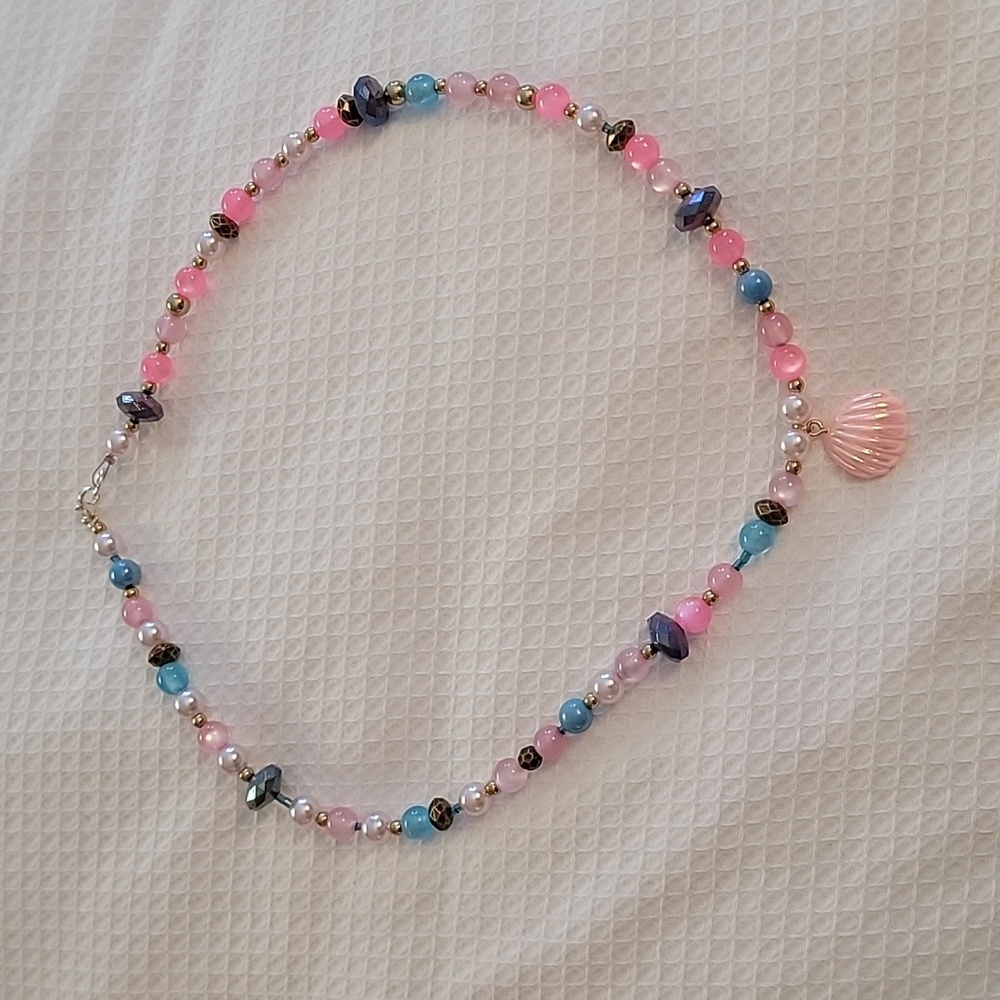 Barbie inspired handmade necklace